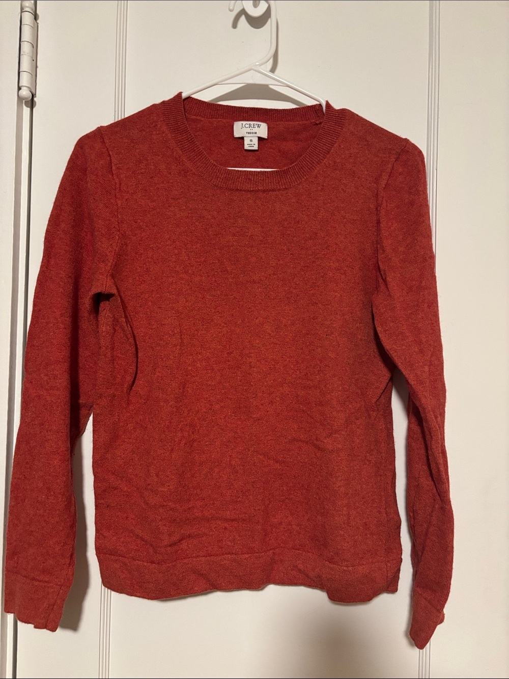 J. Crew Rust Orange Crewneck Sweater